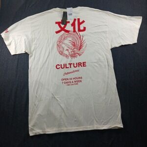 YRN Yung Rich Nation Mens Culture International Dragon Graphic Tee Natural L